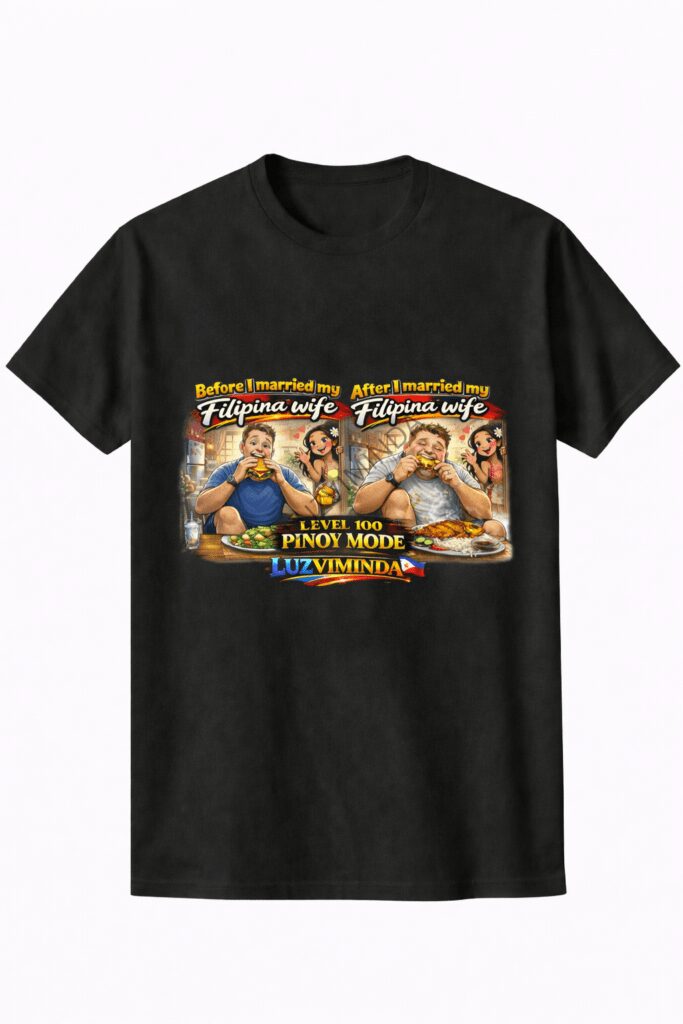 LuzViminda | Authentic Filipino StoreLUZVIMINDA Before and After I Married My Filipina Wife Shirt – Funny Pinoy Mode Filipino Husband T-Shirt