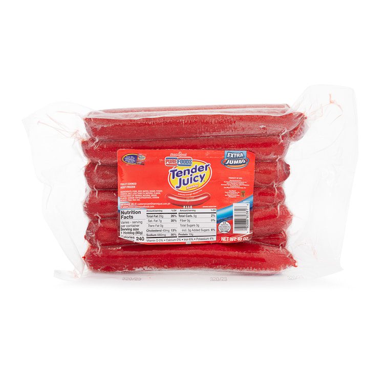 LuzViminda | Authentic Filipino StoreTender Juicy Hotdog EXTRA JUMBO (San Miguel) 40oz