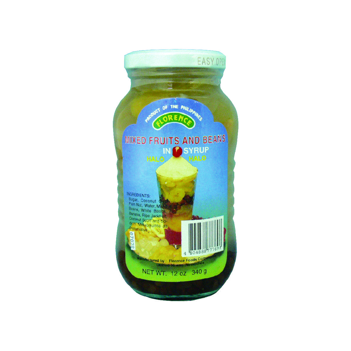 LuzViminda | Authentic Filipino StoreFlorence Mixed Fruit & Beans Halo-Halo 12oz