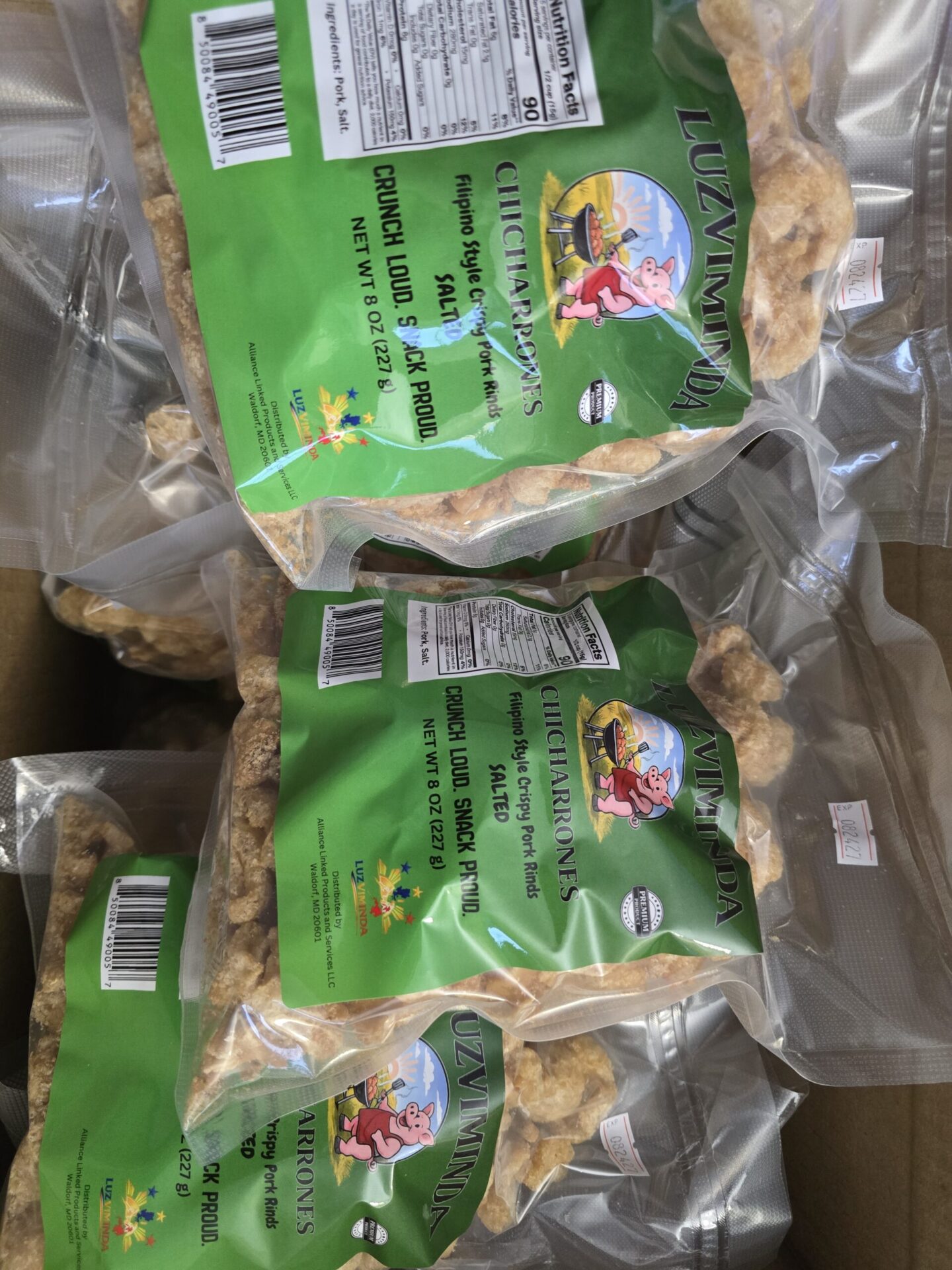 LuzViminda | Authentic Filipino StoreLUZVIMINDA Filipino Style Crispy Pork Rinds (Chicharrones) – Salted, 8 oz