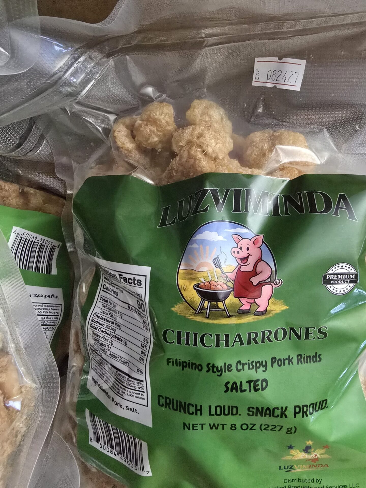 LuzViminda | Authentic Filipino StoreLUZVIMINDA Filipino Style Crispy Pork Rinds (Chicharrones) – Salted, 8 oz