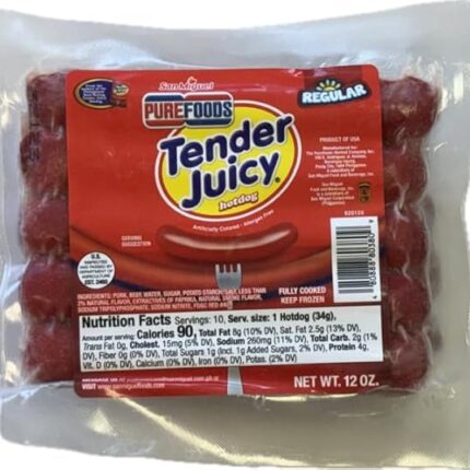 LuzViminda | Authentic Filipino StoreTender Juicy Hotdog Regular (San Miguel) 12oz