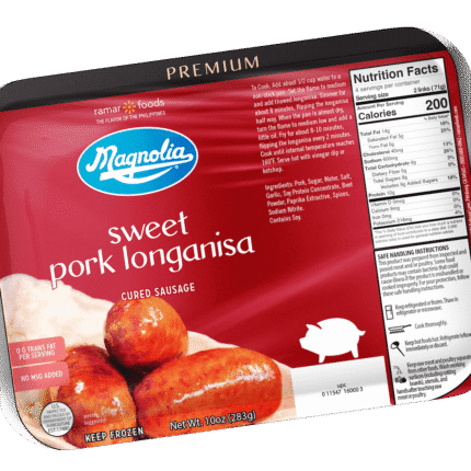 LuzViminda | Authentic Filipino StoreM198 Magnolia Cooked Pork Sweet Cured Longanisa 12x16oz