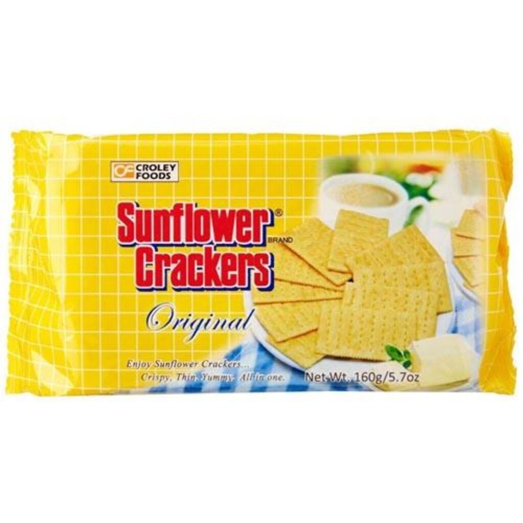 LuzViminda | Authentic Filipino StoreCroley Sunflower Cracker Plain (Pack) 160g