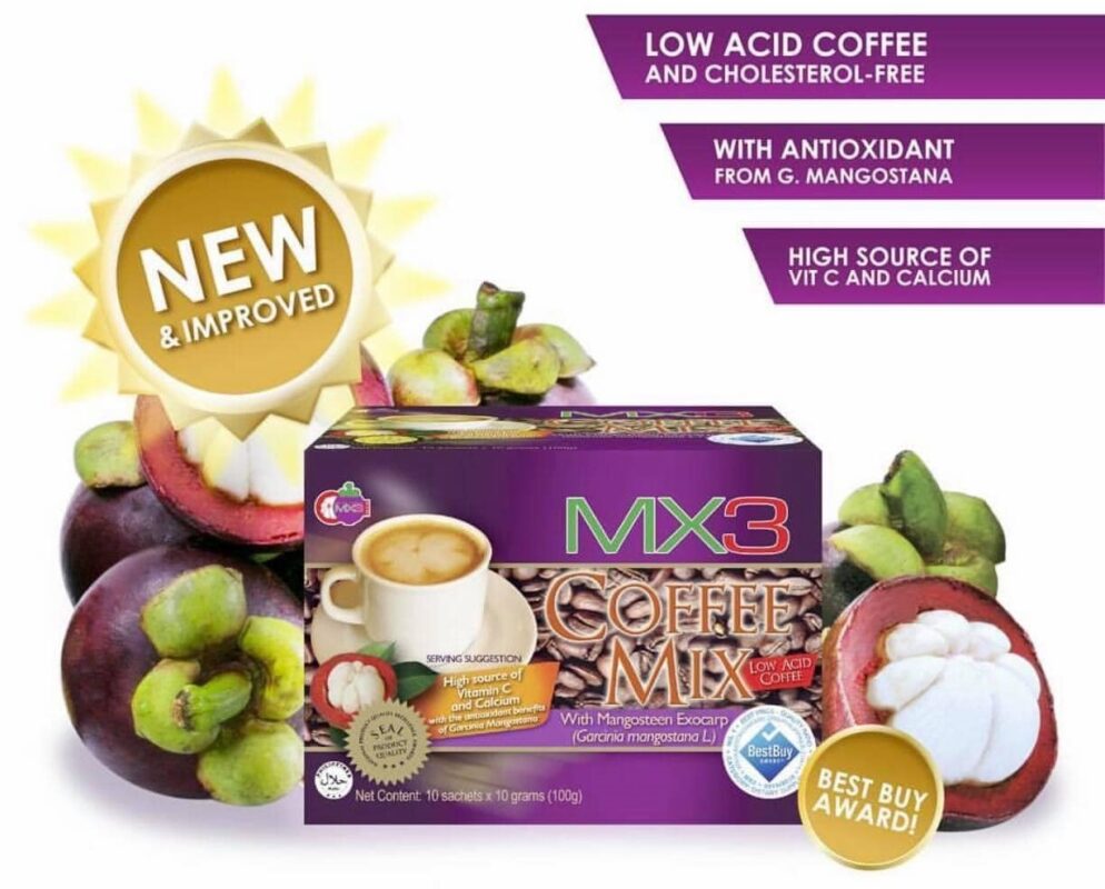 LuzViminda | Authentic Filipino StoreMX3 4in1 Mangosteen Coffee Mix (10sachet)