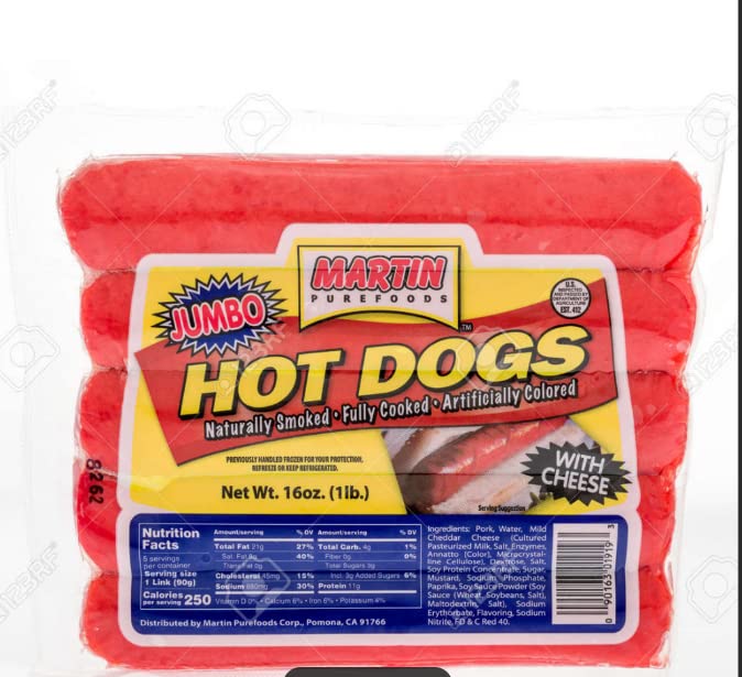 LuzViminda | Authentic Filipino StoreMP Jumbo Hotdog with Cheese 16oz
