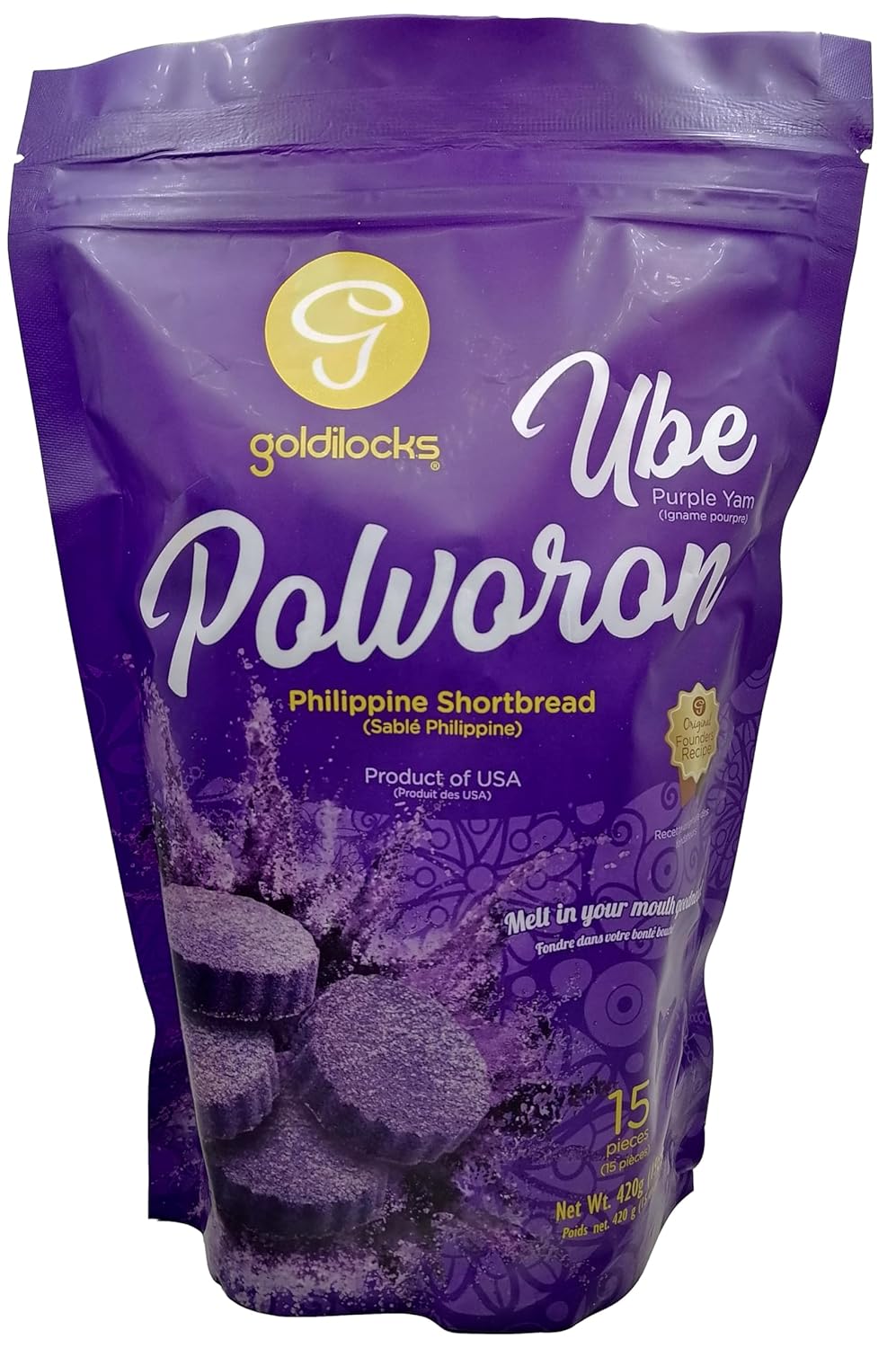 LuzViminda | Authentic Filipino StoreGoldilocks Polvoron Ube 15oz