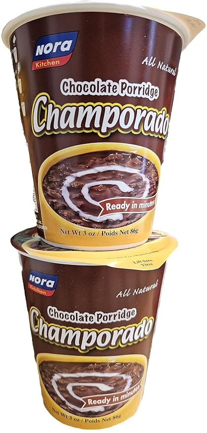 LuzViminda | Authentic Filipino StoreNora Pack of 12 Chocolate Champorado 2, Chicken Sopas 2, Ginataang Monggo 2, Ginataang Mais 2, Beef Goto 2, Ube Champorado Net Wt 2.6oz Each