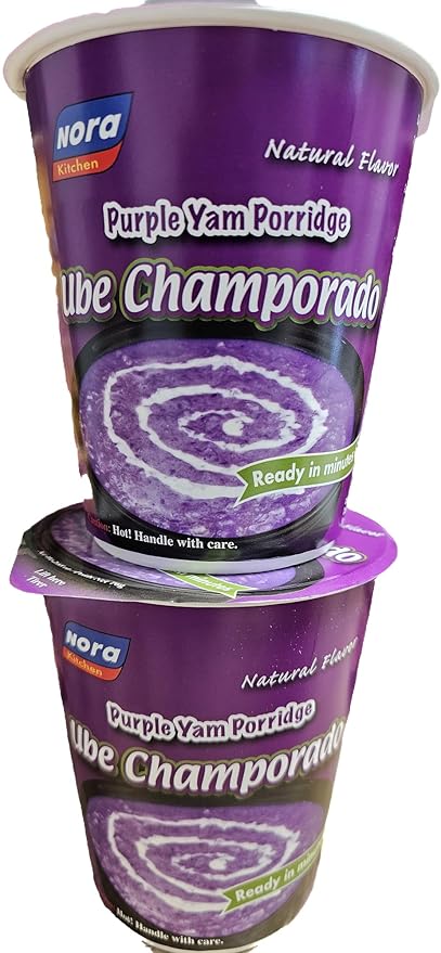 LuzViminda | Authentic Filipino StoreNora Pack of 12 Chocolate Champorado 2, Chicken Sopas 2, Ginataang Monggo 2, Ginataang Mais 2, Beef Goto 2, Ube Champorado Net Wt 2.6oz Each