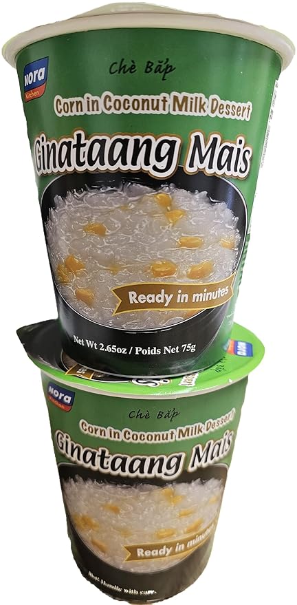 LuzViminda | Authentic Filipino StoreNora Pack of 12 Chocolate Champorado 2, Chicken Sopas 2, Ginataang Monggo 2, Ginataang Mais 2, Beef Goto 2, Ube Champorado Net Wt 2.6oz Each