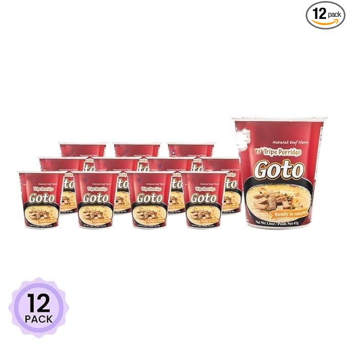 LuzViminda | Authentic Filipino StoreNora Beef Goto Beef Tripe Porridge 12 Cups x 1.6 oz each