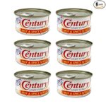 century-tuna-hot-spicy-flaked-light-tuna-in-oil-high-in-protein-and-rich-in-omega-3-dha-canned-tuna-4-9-ounce-pack-of-6