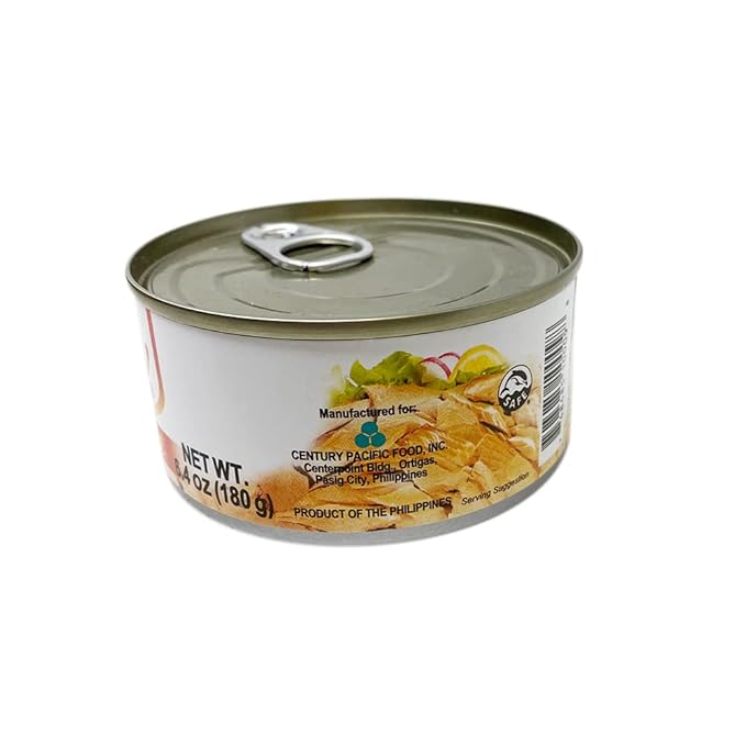 LuzViminda | Authentic Filipino StoreCentury Tuna Hot & Spicy Flaked Light Tuna in Oil | High in Protein and Rich in Omega 3 DHA Canned Tuna, 4.9 Ounce (Pack of 6)
