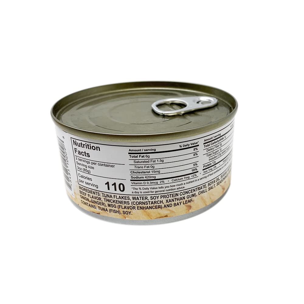 LuzViminda | Authentic Filipino StoreCentury Tuna Hot & Spicy Flaked Light Tuna in Oil | High in Protein and Rich in Omega 3 DHA Canned Tuna, 4.9 Ounce (Pack of 6)