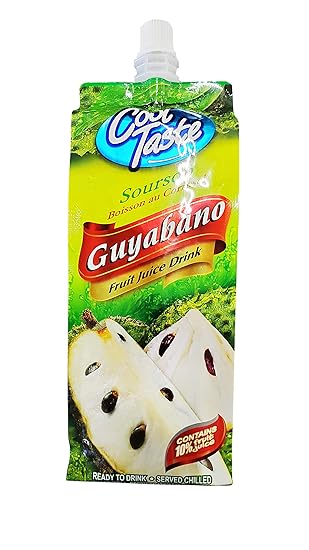 LuzViminda | Authentic Filipino StoreCool Taste Soursop Guyabano Fruit Juice Drink (6 Pack, Total of 101.4fl.oz)