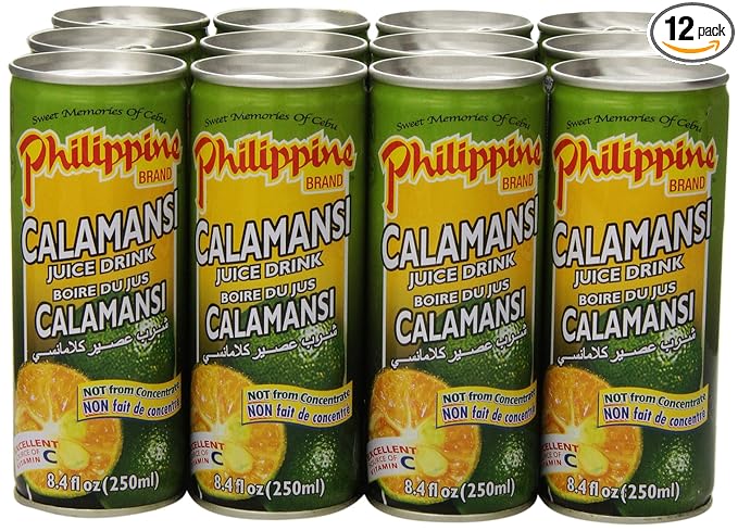 LuzViminda | Authentic Filipino StorePhilippine Juice Drink Calamans, 8.4-Ounce (Pack of 12)