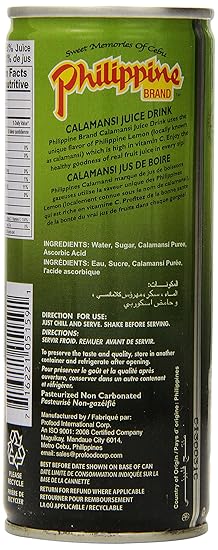 LuzViminda | Authentic Filipino StorePhilippine Juice Drink Calamans, 8.4-Ounce (Pack of 12)