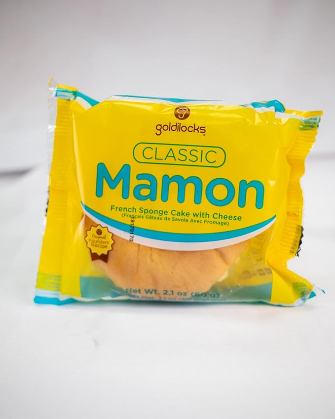 LuzViminda | Authentic Filipino StorePACK OF 3 Goldilocks Mamon Classic , Mamon Special and Mamon Ube (French Sponge Cake) 2.6oz / 27g