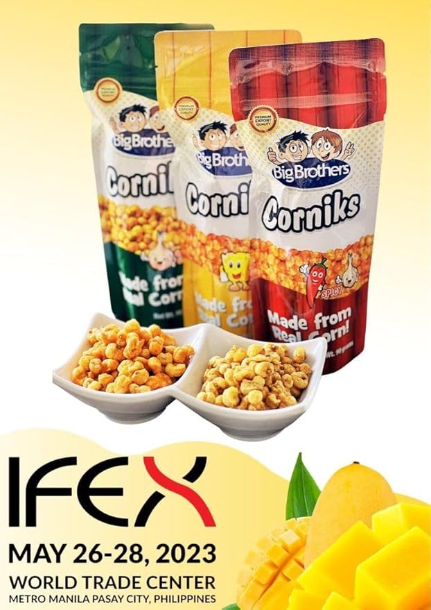 LuzViminda | Authentic Filipino StoreBig Brothers Cornicks Made from Real Corn Net Wt. 550grams (Original Garlic)