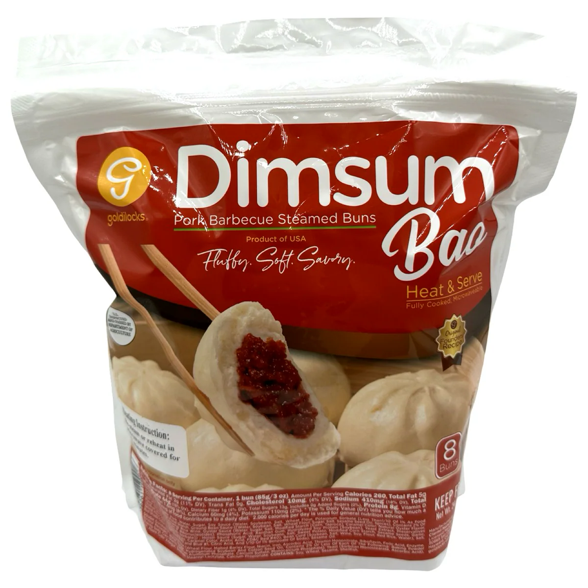 LuzViminda | Authentic Filipino StoreGoldilocks Dimsum Bao 8pcs/3.0oz