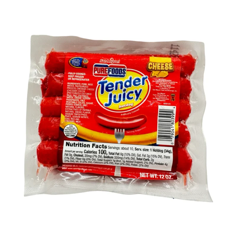 LuzViminda | Authentic Filipino StoreTender Juicy Hotdog W/ Cheese 12oz