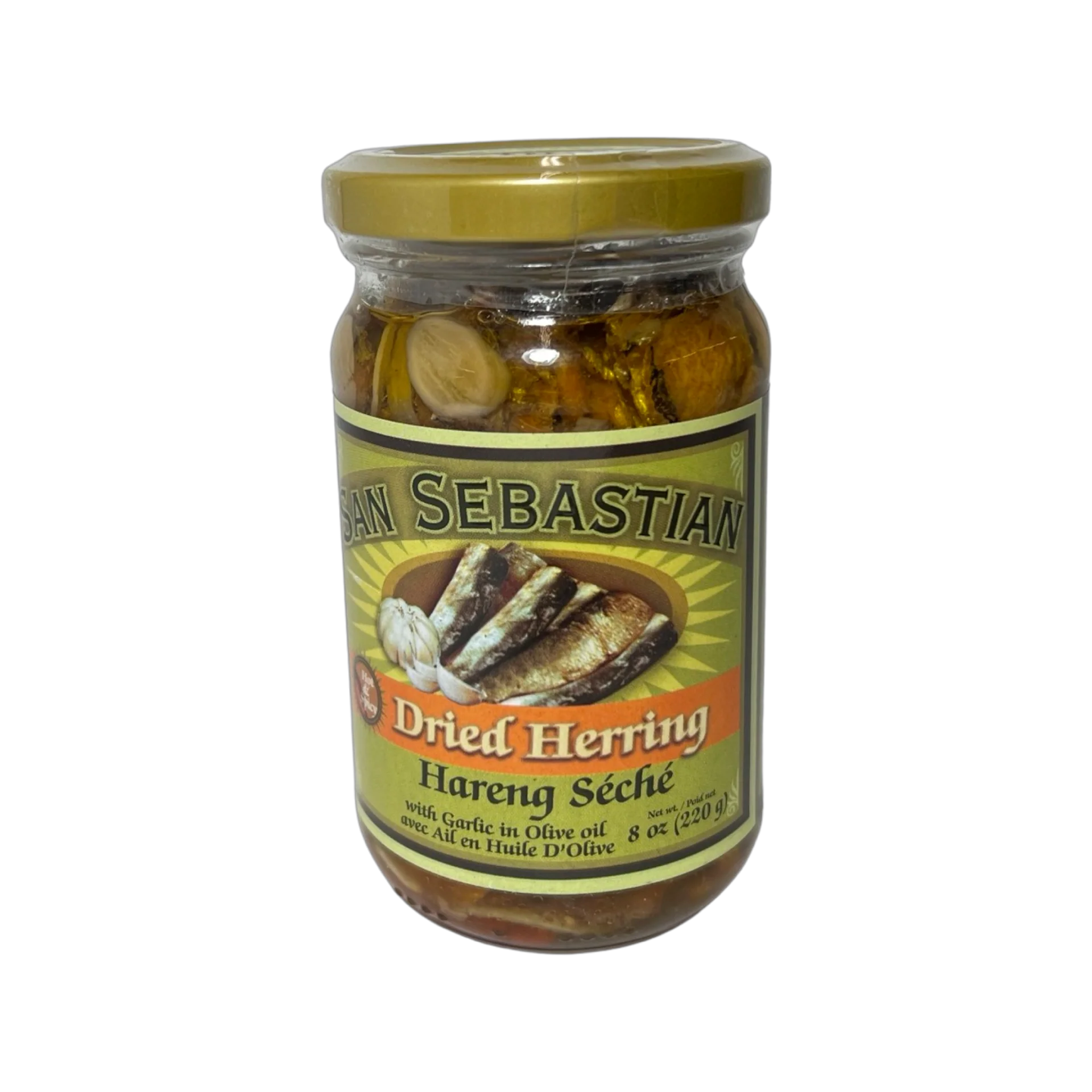 LuzViminda | Authentic Filipino StoreSan Sebastian Dried Herring w/ Garlic in Olive Oil 230gms