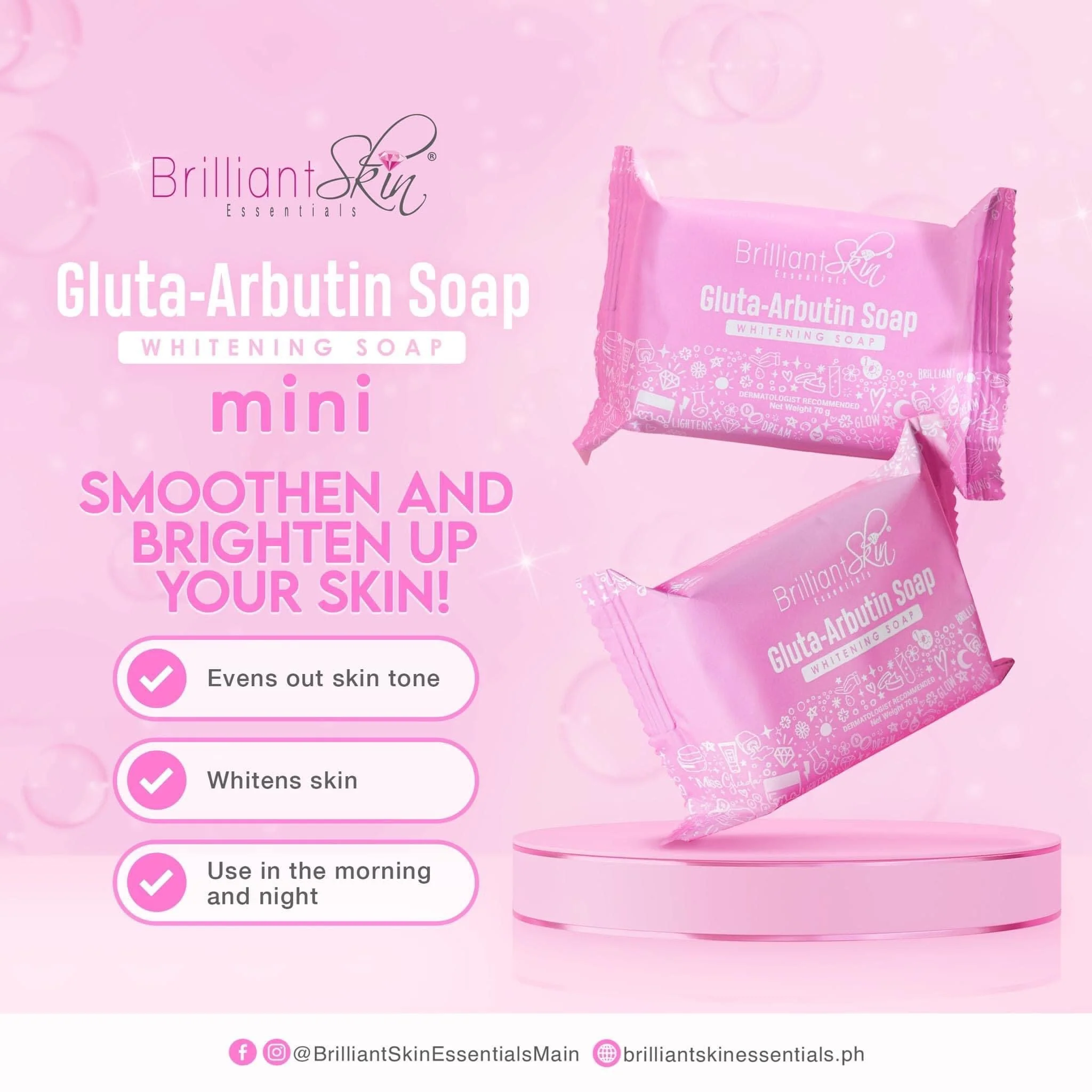 LuzViminda | Authentic Filipino StoreBrilliant Gluta-Arbutin Soap Whitening Soap135g