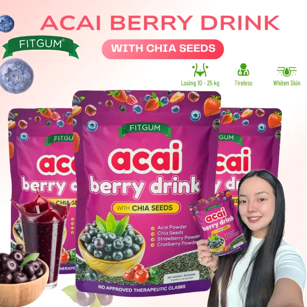 LuzViminda | Authentic Filipino StoreFitgum Acai Berry with Chia Seeds 10x40g